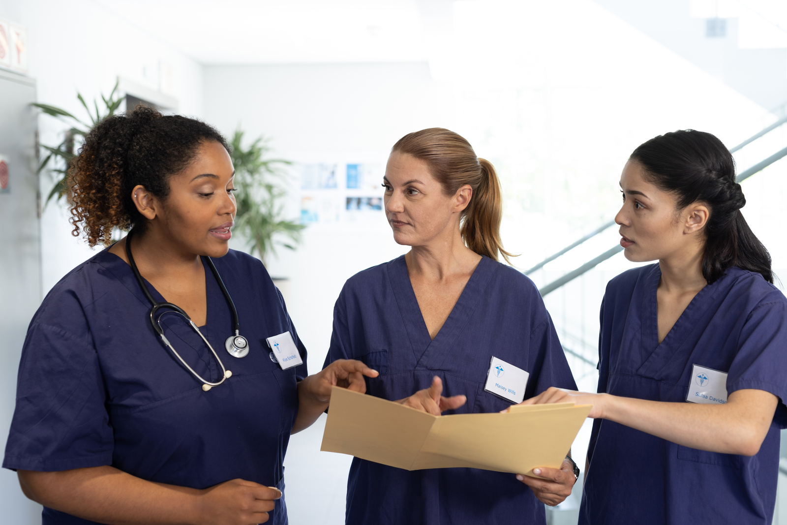 diverse group of female medical providers
